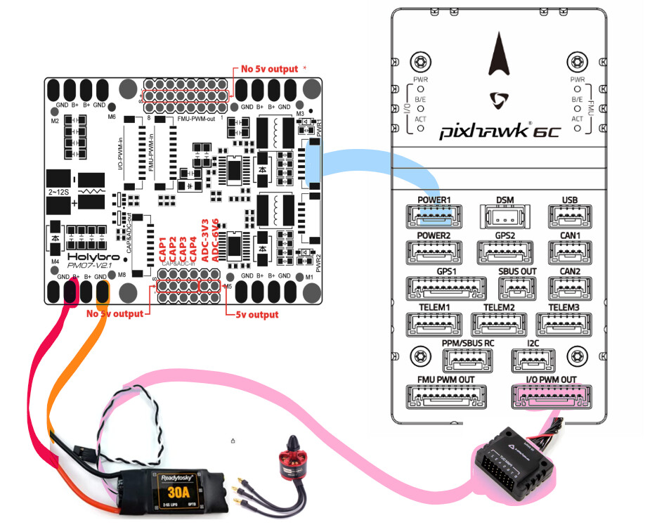 Beeping motors issue pixhawk6c Multicopter Discussion