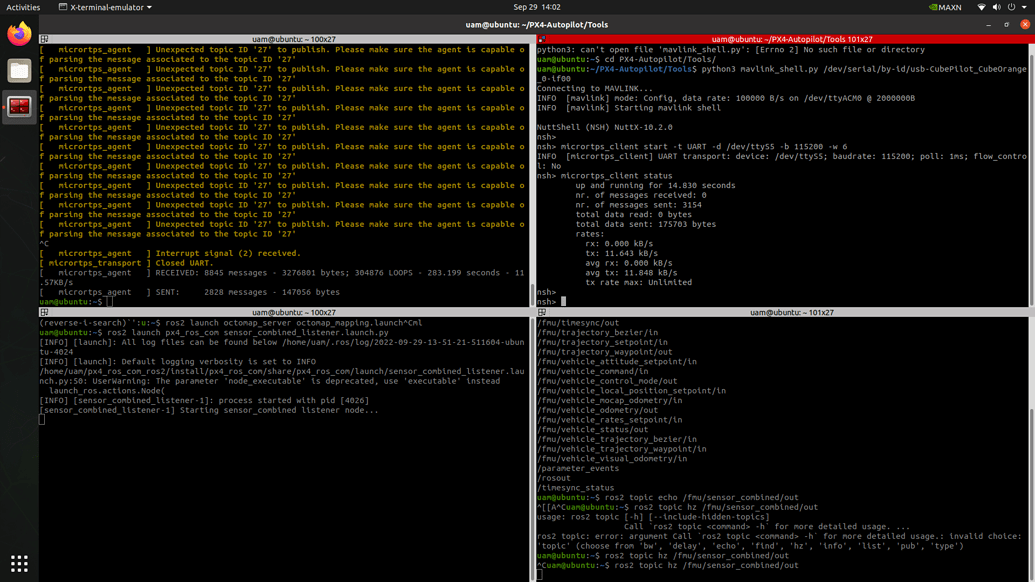 Connection Of Pixhawk Cubeorange To Nvidia Jetson Agx Orin Via Px4-ros 