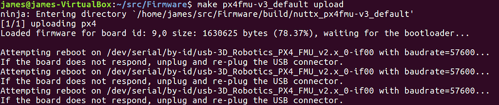PX4 cannot upload - PX4 Autopilot - Dronecode Forum | Open Source Drone ...