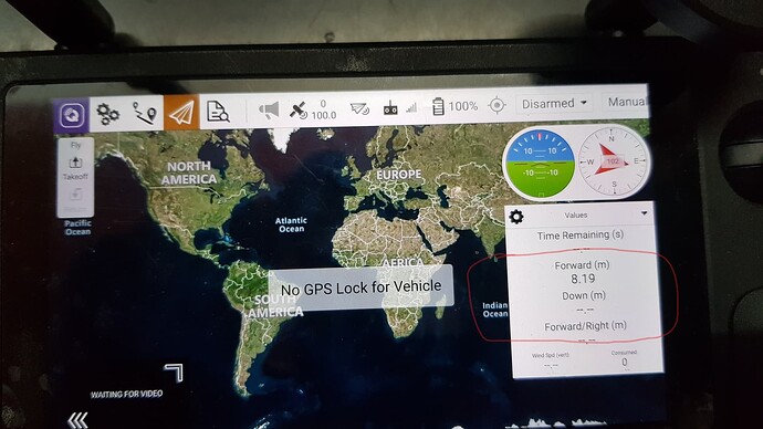 Vl53l0x distance sensor reading