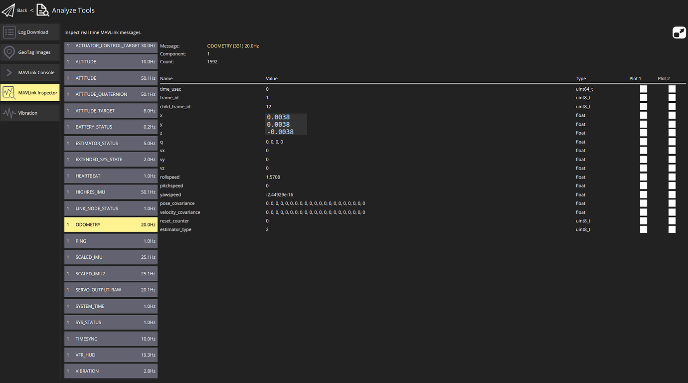 MicroRTPS Vehicle_visual_odometry, EKF2 not working - Dronecode Forum ...