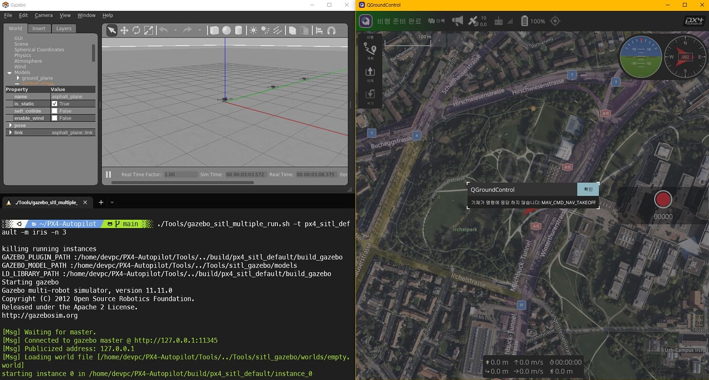 How to simulate multivehicle(PX4 on SITL within Gazebo) with QGC for