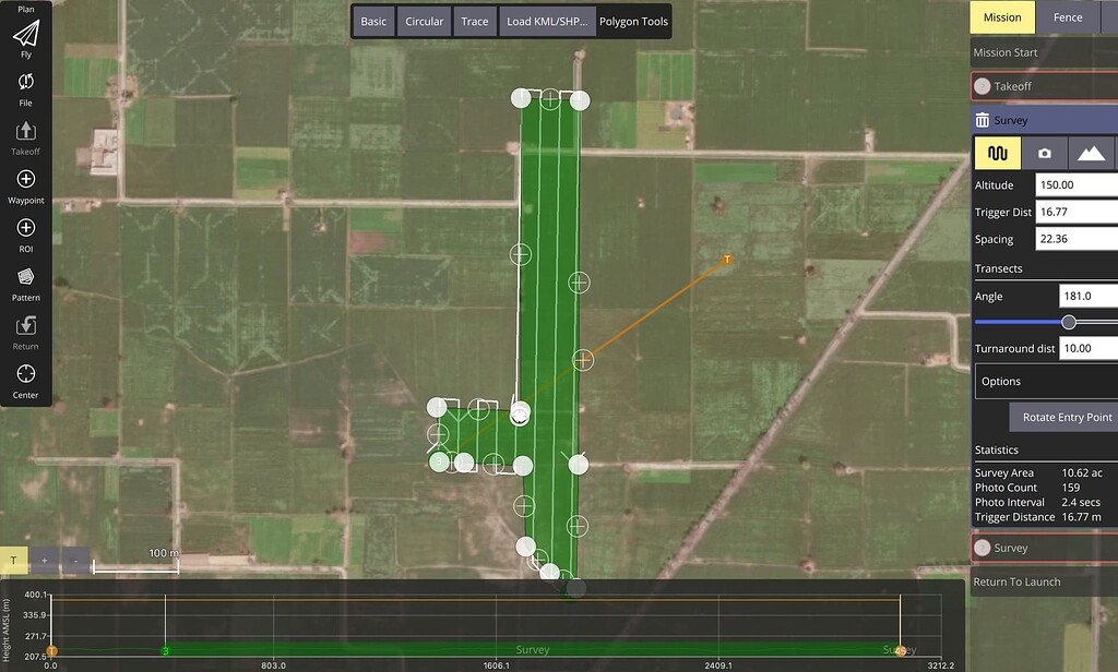 Trouble Executing Mission Using Line Scanner Camera Using
