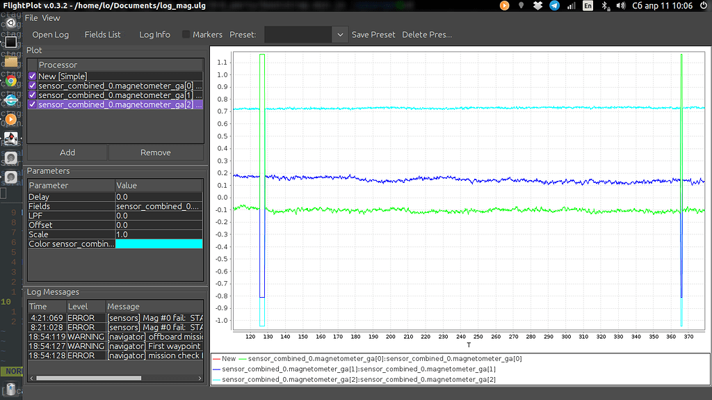 Strange magnetometer surges. MAG #0 fail: STALE! - v1.10
