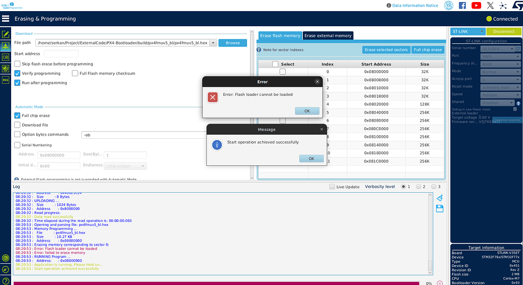 The bootloader is not loading for FMU on Pixhawk 4 - PX4 Autopilot ...