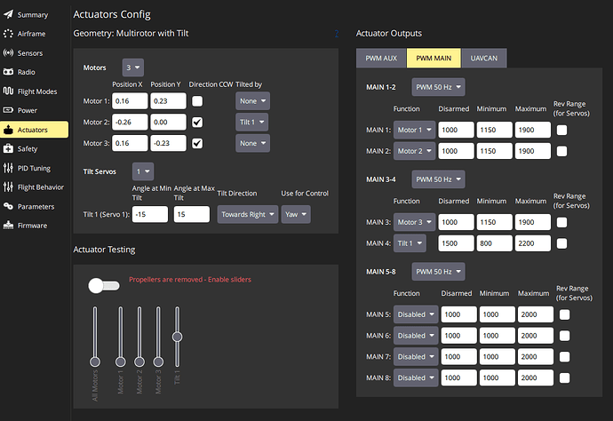 PWM setup