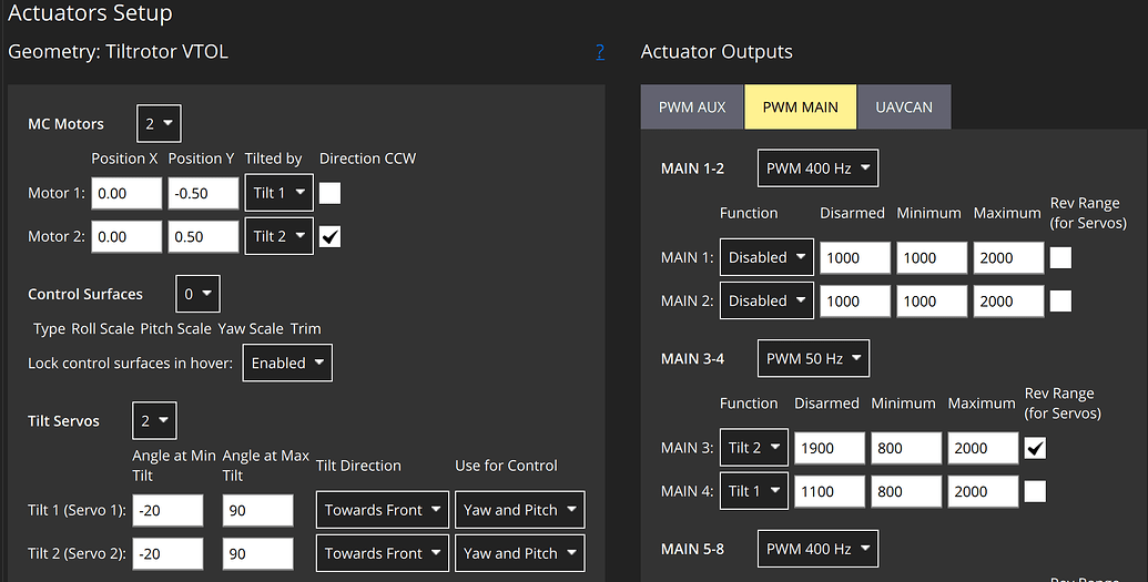 Control Problem with the Pitch Axis of a Tiltrotor VTOL - PX4 Autopilot ...