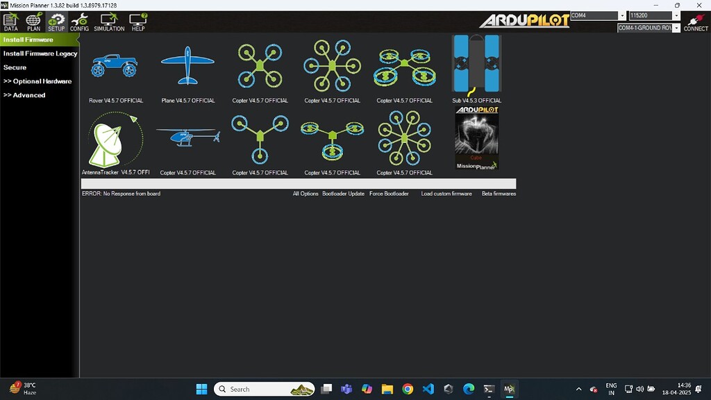 not able to install firmware - PX4 Autopilot - Dronecode Forum | Open ...