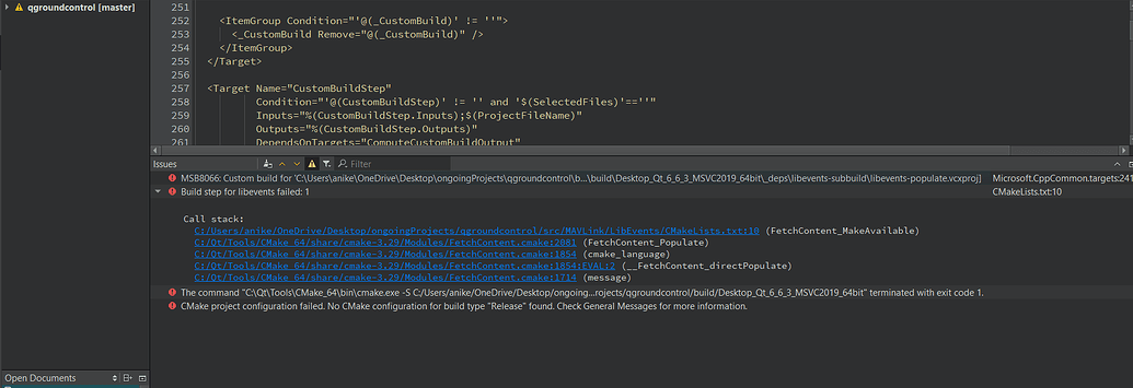 I am getting this error while building the qgc for windows ...