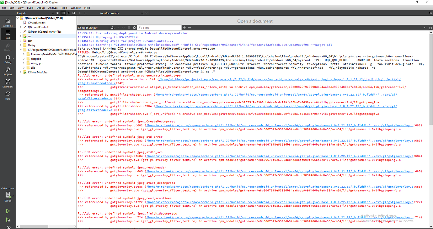 QGroundControl v5.0 stable android error - Development - Dronecode ...