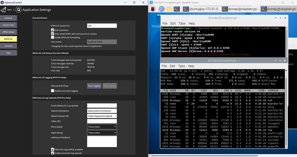 Route mavlink packets to the cloud via LTE/4G with high loss rate ...