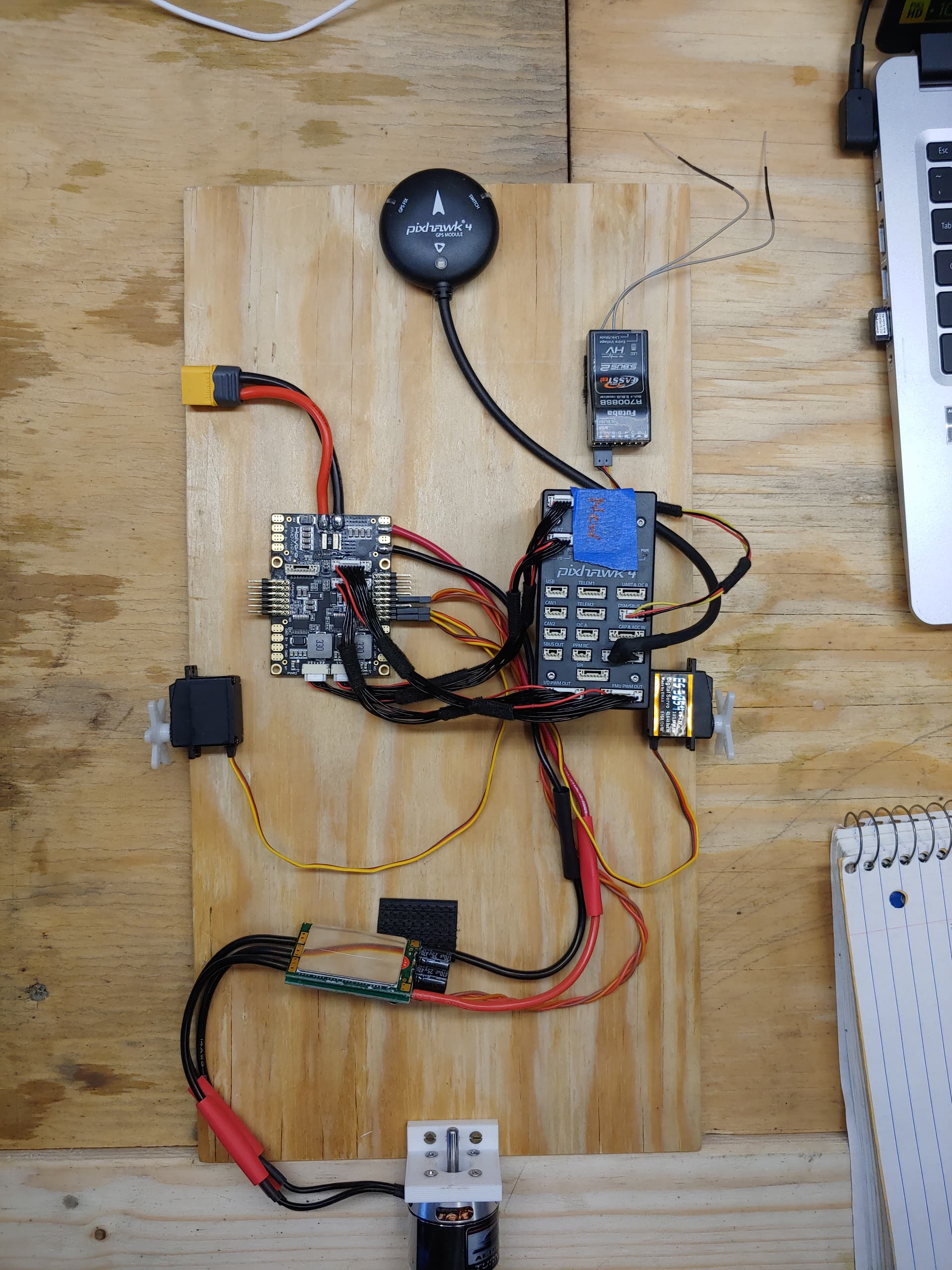 Channel assignments which output Pixhawk 4 FC do not match what is ...