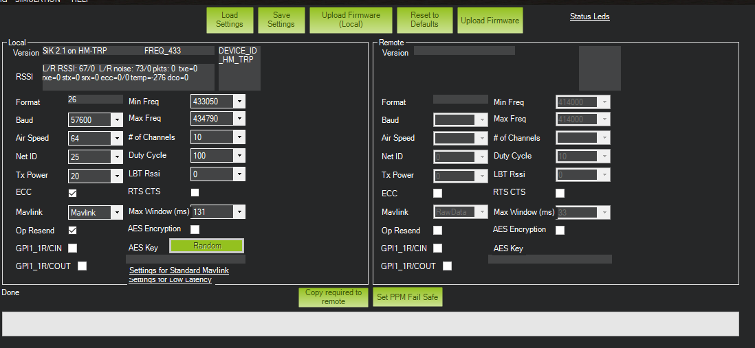 Mission Planner Air Module Connection Issue Drivers Sensors