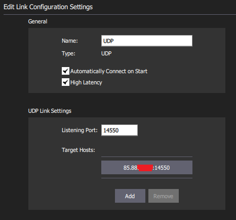 Outgoing UDP connection Using QGroundControl Discussion Forum